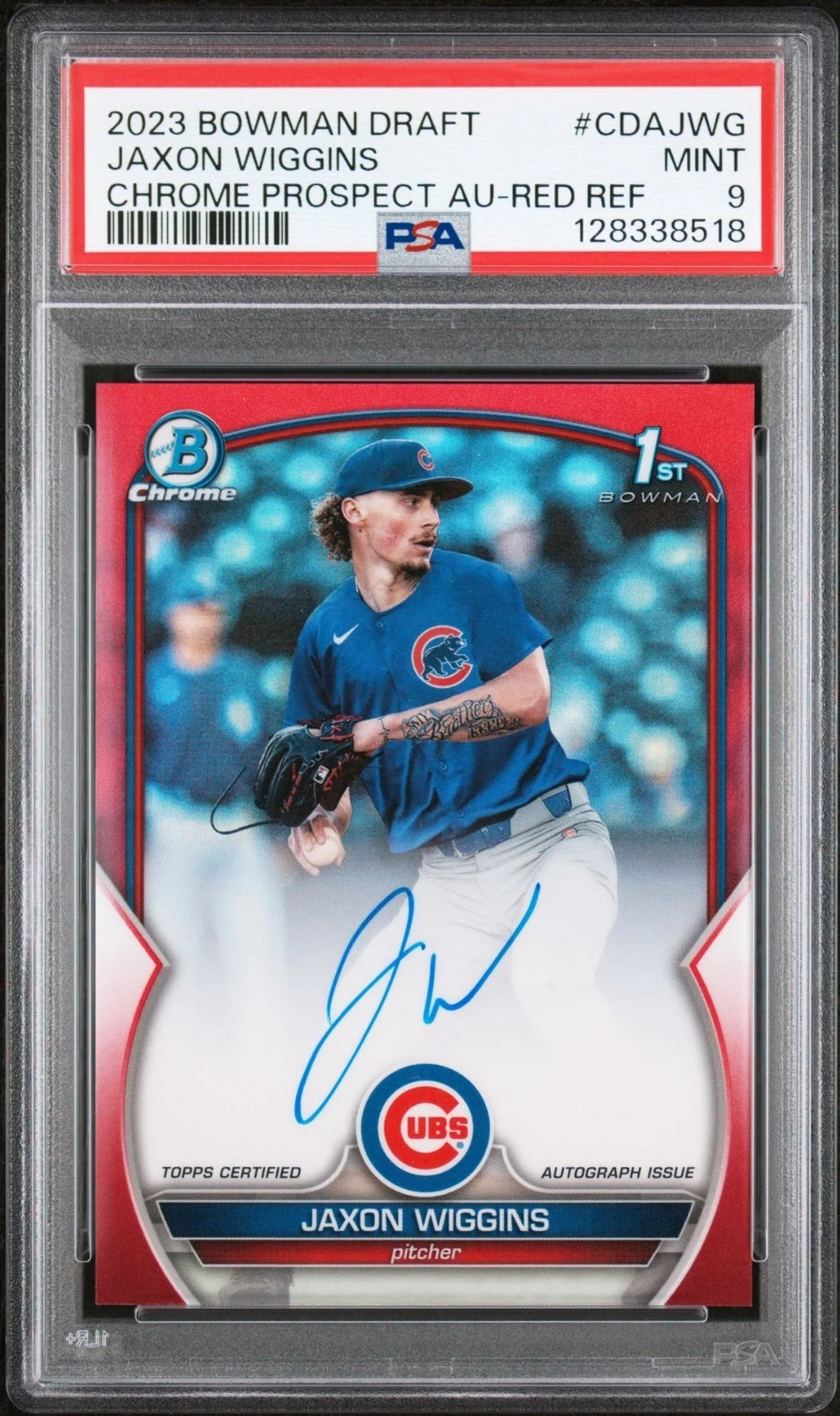 2023 Bowman Draft Jaxon Wiggins RAINBOW COMPLETE SET (all parallels) view 2