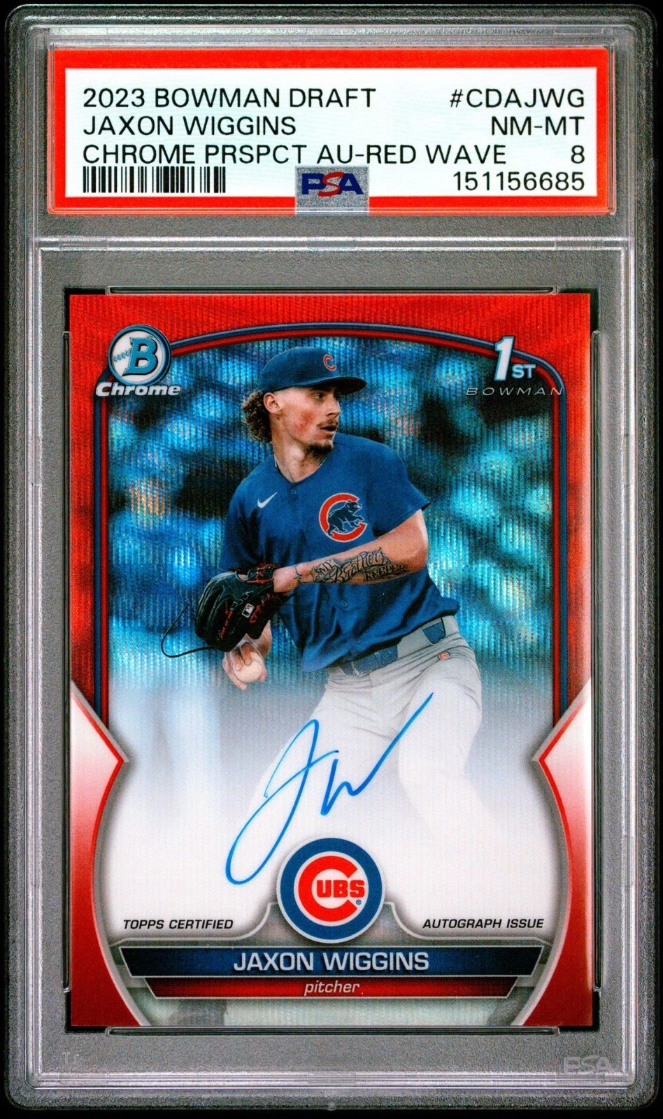 2023 Bowman Draft Jaxon Wiggins RAINBOW COMPLETE SET (all parallels) view 4