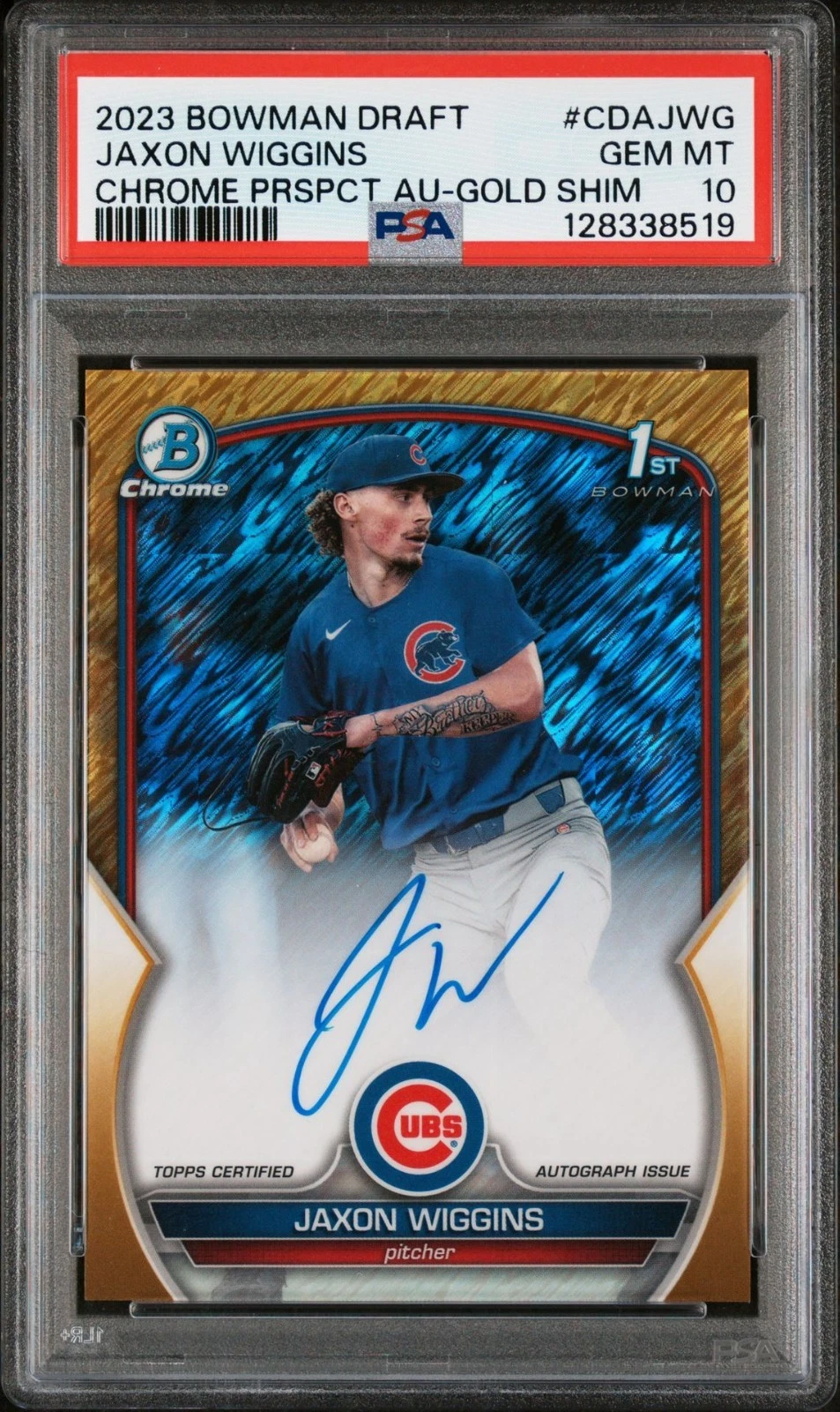 2023 Bowman Draft Jaxon Wiggins RAINBOW COMPLETE SET (all parallels) view 7