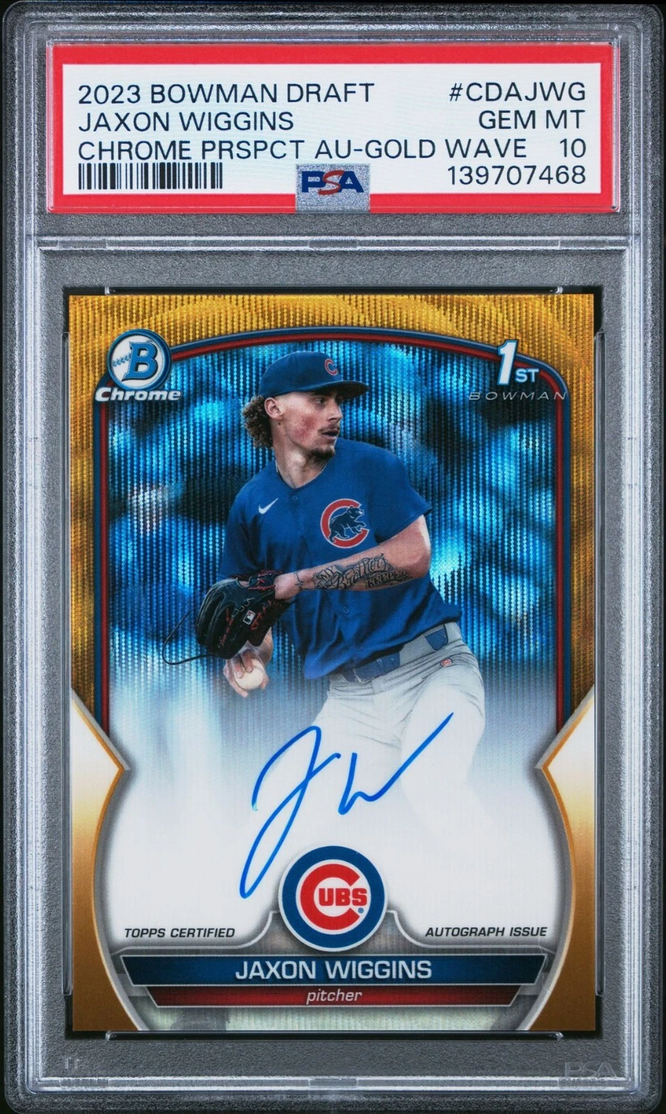 2023 Bowman Draft Jaxon Wiggins RAINBOW COMPLETE SET (all parallels) view 8