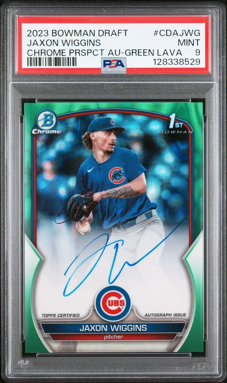 2023 Bowman Draft Jaxon Wiggins RAINBOW COMPLETE SET (all parallels) view 11