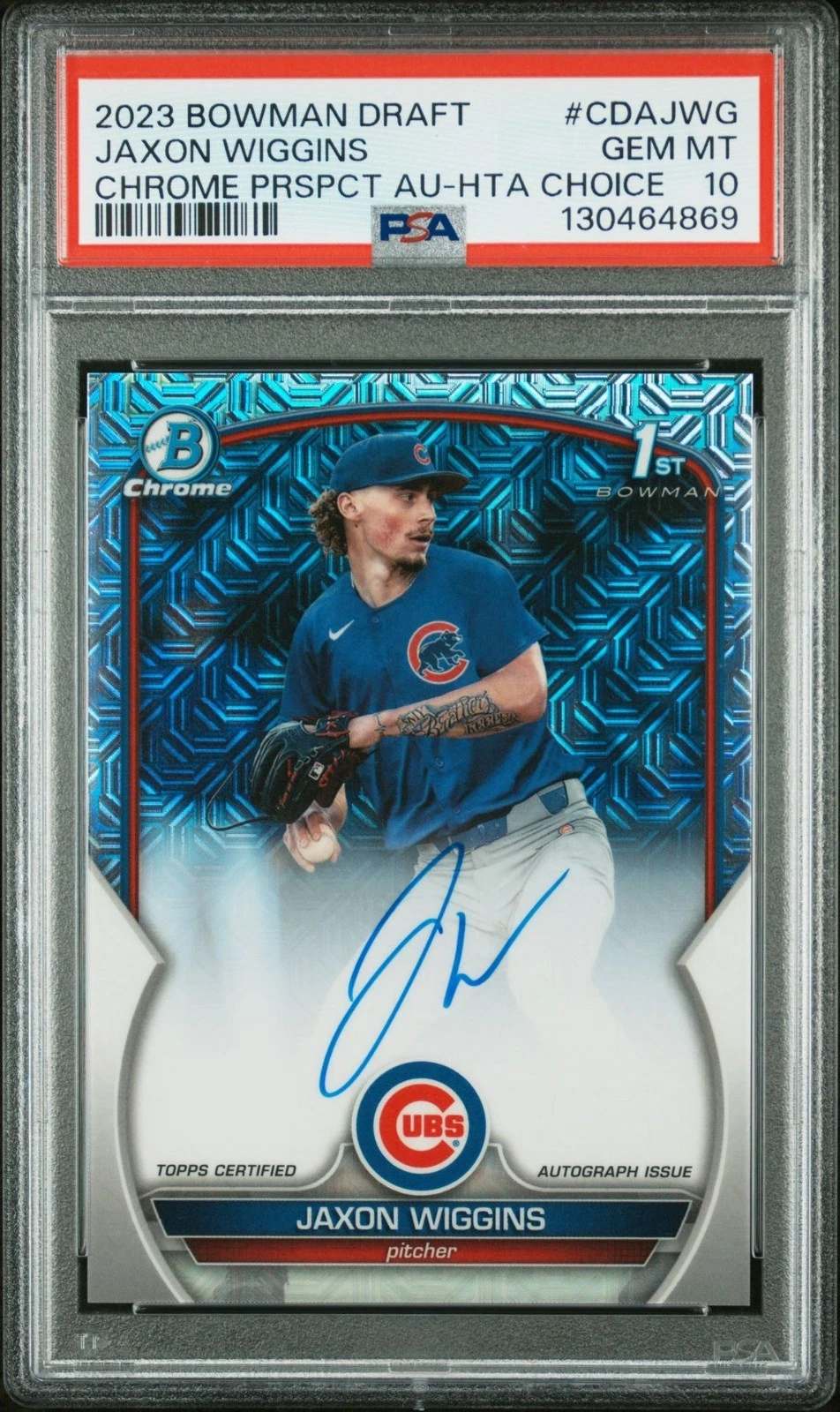 2023 Bowman Draft Jaxon Wiggins RAINBOW COMPLETE SET (all parallels) view 14