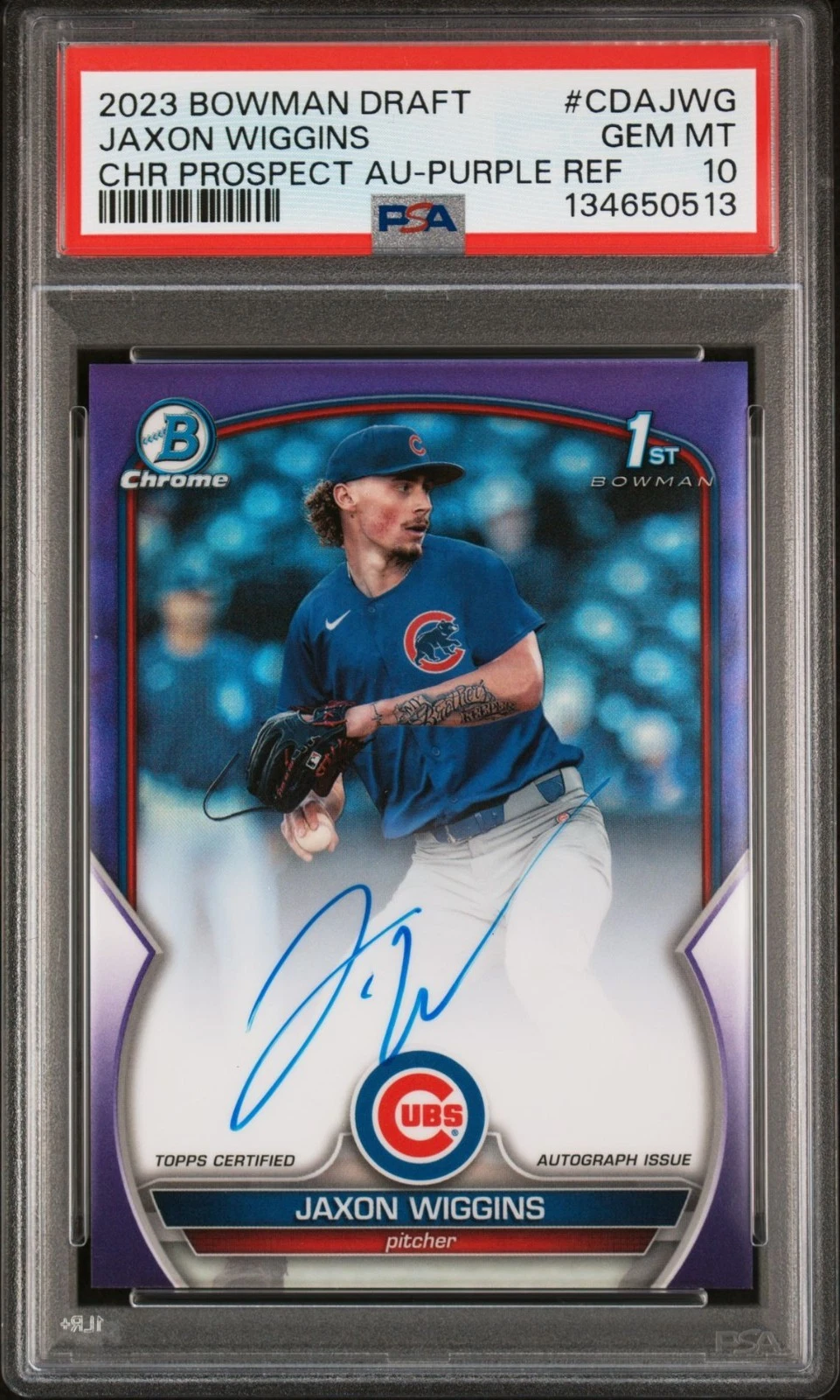 2023 Bowman Draft Jaxon Wiggins RAINBOW COMPLETE SET (all parallels) view 16