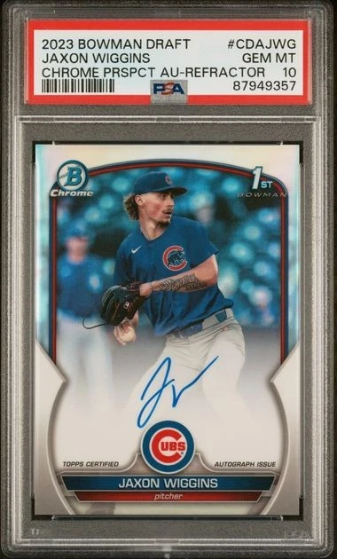 2023 Bowman Draft Jaxon Wiggins RAINBOW COMPLETE SET (all parallels) view 17